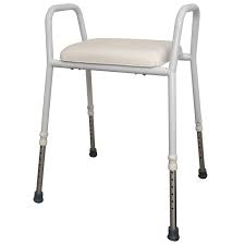 BetterLiving Aluminium Shower Stool – Padded Seat